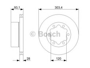 BOSCH 0 986 479 296 stabdžių diskas 
 Dviratė transporto priemonės -> Stabdžių sistema -> Stabdžių diskai / priedai
906 423 01 12, A 906 423 01 12