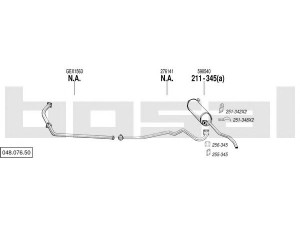 BOSAL 048.076.50 išmetimo sistema 
 Išmetimo sistema -> Išmetimo sistema, visa