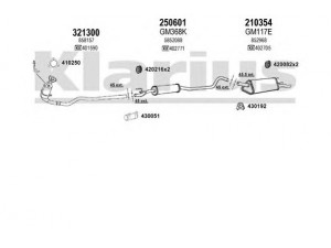 KLARIUS 391106E išmetimo sistema 
 Išmetimo sistema -> Išmetimo sistema, visa