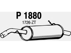 FENNO P1880 galinis duslintuvas 
 Išmetimo sistema -> Duslintuvas
1726-ZT