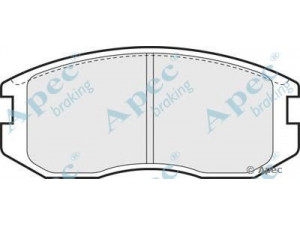 APEC braking PAD722 stabdžių trinkelių rinkinys, diskinis stabdys 
 Techninės priežiūros dalys -> Papildomas remontas
DBP511114, MB699464, MB699473, MB699474