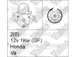 VALEO 455953 starteris 
 Elektros įranga -> Starterio sistema -> Starteris
31200-PDA-S010, 31200-PDA-S010ES