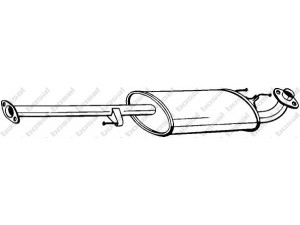 BOSAL 282-863 vidurinis duslintuvas 
 Išmetimo sistema -> Duslintuvas
17420-30060