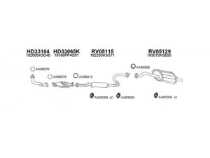 VENEPORTE 330041 išmetimo sistema