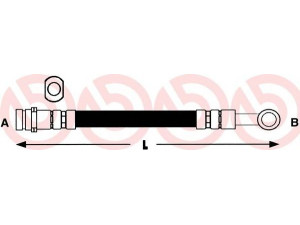 BREMBO T 56 078 stabdžių žarnelė 
 Stabdžių sistema -> Stabdžių žarnelės
4621004A00, 4621004A01, 4621004A10