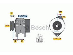 BOSCH 0 986 045 611 kintamosios srovės generatorius 
 Elektros įranga -> Kint. sr. generatorius/dalys -> Kintamosios srovės generatorius
A 003 T B1999, A 003 T B1999 KD