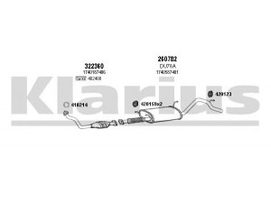 KLARIUS 300077E išmetimo sistema 
 Išmetimo sistema -> Išmetimo sistema, visa