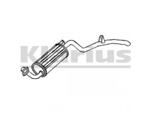 KLARIUS 250050 galinis duslintuvas 
 Išmetimo sistema -> Duslintuvas
MB376580