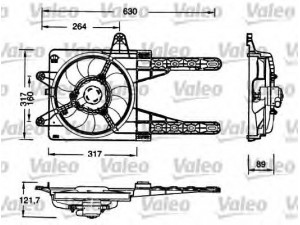 VALEO 698178 elektrovariklis, raditoriaus ventiliatorius 
 Aušinimo sistema -> Radiatoriaus ventiliatorius
46465018, 46541535, 7741201, 46427347