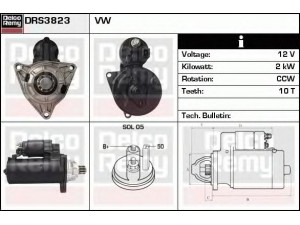 DELCO REMY DRS3823 starteris 
 Elektros įranga -> Starterio sistema -> Starteris
02B911023E, 02B911023M, 02B911023EX