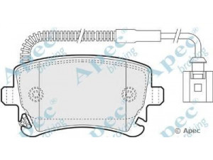 APEC braking PAD1367 stabdžių trinkelių rinkinys, diskinis stabdys 
 Techninės priežiūros dalys -> Papildomas remontas
3D0698451, 3D0698451A