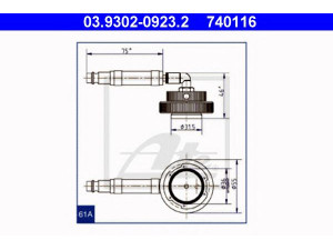 ATE 03.9302-0923.2 alsuoklio vamzdelis