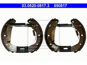ATE 03.0520-0817.3 stabdžių trinkelių komplektas 
 Techninės priežiūros dalys -> Papildomas remontas