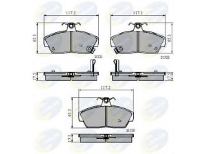 COMLINE CBP3262 stabdžių trinkelių rinkinys, diskinis stabdys 
 Techninės priežiūros dalys -> Papildomas remontas
GBP90314, GBP90314AF, GBP90328