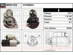 DELCO REMY DRS3163 starteris 
 Elektros įranga -> Starterio sistema -> Starteris
M0T85981, M1T73271, M1T73281, M1T73283