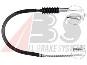 A.B.S. K19241 trosas, stovėjimo stabdys 
 Stabdžių sistema -> Valdymo svirtys/trosai
STC1528