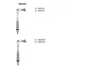 BREMI 939C200 uždegimo laido komplektas 
 Kibirkšties / kaitinamasis uždegimas -> Uždegimo laidai/jungtys
030 905 430 N, 030 905 430 P, 030 905 430 Q