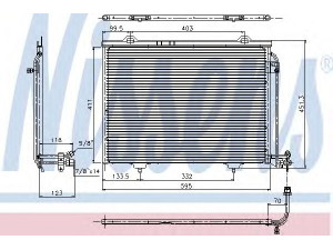 NISSENS 94282 kondensatorius, oro kondicionierius 
 Oro kondicionavimas -> Kondensatorius
202 830 09 70, 5096844AA, A2028300970