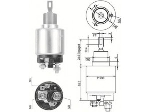 MAGNETI MARELLI 940113050324 solenoidinis jungiklis, starteris