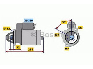 BOSCH 0 001 218 020 starteris 
 Elektros įranga -> Starterio sistema -> Starteris