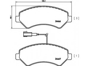HELLA 8DB 355 012-921 stabdžių trinkelių rinkinys, diskinis stabdys 
 Techninės priežiūros dalys -> Papildomas remontas
425373, 425374, 425375, 425376