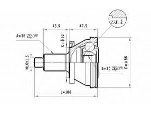 STATIM C.011 jungčių komplektas, kardaninis velenas 
 Ratų pavara -> Sujungimai/komplektas
6Q0498099D
