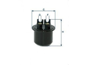 UNIFLUX FILTERS XB136 kuro filtras 
 Techninės priežiūros dalys -> Papildomas remontas
25121603, 16900-SF1-A32, 16900-SF1-A33