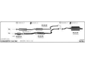 IMASAF 533000046 išmetimo sistema 
 Išmetimo sistema -> Išmetimo sistema, visa