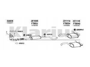 KLARIUS 330976E išmetimo sistema 
 Išmetimo sistema -> Išmetimo sistema, visa