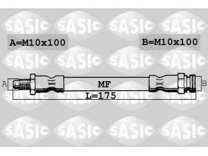 SASIC 6600021 stabdžių žarnelė 
 Stabdžių sistema -> Stabdžių žarnelės
480669