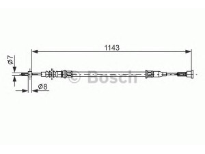BOSCH 1 987 482 139 trosas, stovėjimo stabdys 
 Stabdžių sistema -> Valdymo svirtys/trosai
13138930, 522014, 13138930