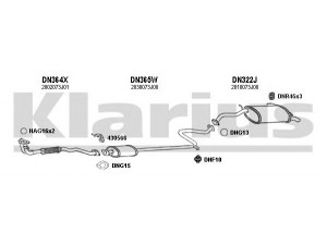 KLARIUS 270261U išmetimo sistema 
 Išmetimo sistema -> Išmetimo sistema, visa
