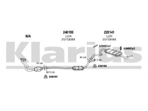KLARIUS 490009E išmetimo sistema 
 Išmetimo sistema -> Išmetimo sistema, visa