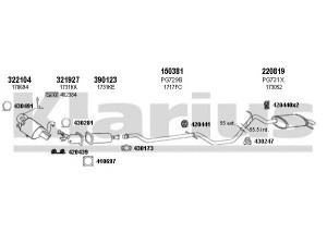 KLARIUS 630988E išmetimo sistema