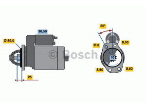 BOSCH 0 986 013 821 starteris 
 Elektros įranga -> Starterio sistema -> Starteris
5558 40, 5580 40, 5802 40, 5558 40