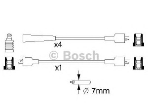 BOSCH 0 986 357 117 uždegimo laido komplektas 
 Kibirkšties / kaitinamasis uždegimas -> Uždegimo laidai/jungtys
77 01 025 483, 77 01 349 467