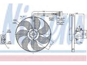 NISSENS 85683 ventiliatorius, radiatoriaus 
 Aušinimo sistema -> Oro aušinimas
1J0959455F, 6X0.959.455 A, 6X0.959.455 F