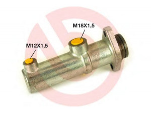 BREMBO M A6 009 pagrindinis cilindras, stabdžiai 
 Stabdžių sistema -> Pagrindinis stabdžių cilindras
4817854, 1422867, BSM0110, LM70196