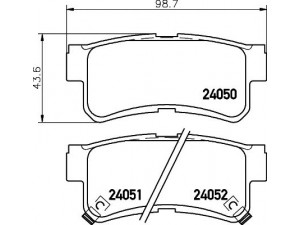 HELLA PAGID 8DB 355 011-151 stabdžių trinkelių rinkinys, diskinis stabdys 
 Techninės priežiūros dalys -> Papildomas remontas
4841305100