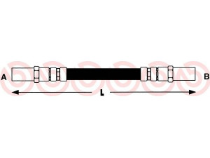 BREMBO T 41 004 stabdžių žarnelė 
 Stabdžių sistema -> Stabdžių žarnelės
21083506085, 14943, BFH4550, PHA261