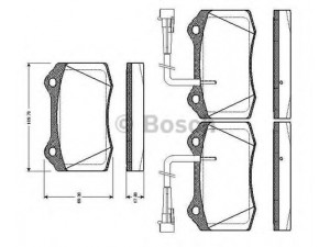 BOSCH 0 986 TB2 243 stabdžių trinkelių rinkinys, diskinis stabdys 
 Techninės priežiūros dalys -> Papildomas remontas
9947643, 9950812