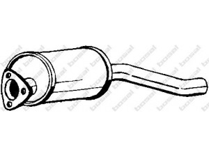 BOSAL 105-059 priekinis duslintuvas 
 Išmetimo sistema -> Duslintuvas
893 253 209 AL, 893 253 209 F, 893 253 209 S