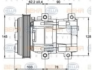 HELLA 8FK 351 113-101 kompresorius, oro kondicionierius 
 Oro kondicionavimas -> Kompresorius/dalys
1 018 267, 1 018 493, 1 035 435