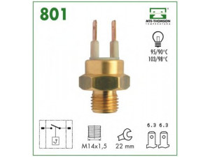 MTE-THOMSON 801 temperatūros jungiklis, aušinimo skysčio įspėjimo lemputė 
 Aušinimo sistema -> Siuntimo blokas, aušinimo skysčio temperatūra
1.364.272, 12.632.241.342, 61.311.357.073