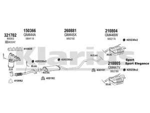 KLARIUS 391270E išmetimo sistema 
 Išmetimo sistema -> Išmetimo sistema, visa