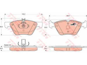TRW GDB1215 stabdžių trinkelių rinkinys, diskinis stabdys 
 Techninės priežiūros dalys -> Papildomas remontas
05114555AA, 05139218AA, 5114555AA