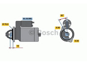 BOSCH 0 001 108 217 starteris 
 Elektros įranga -> Starterio sistema -> Starteris
005 151 74 01, A 005 151 74 01