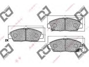 DJ PARTS BP1223 stabdžių trinkelių rinkinys, diskinis stabdys 
 Techninės priežiūros dalys -> Papildomas remontas
45022-S30-408, 45022-S30-G10, 45022-S30-J00