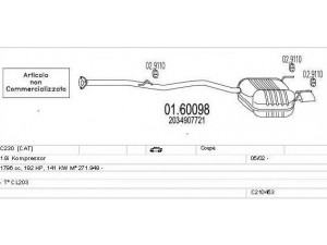 MTS C210453007769 išmetimo sistema 
 Išmetimo sistema -> Išmetimo sistema, visa