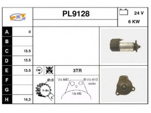 SNRA PL9128 starteris